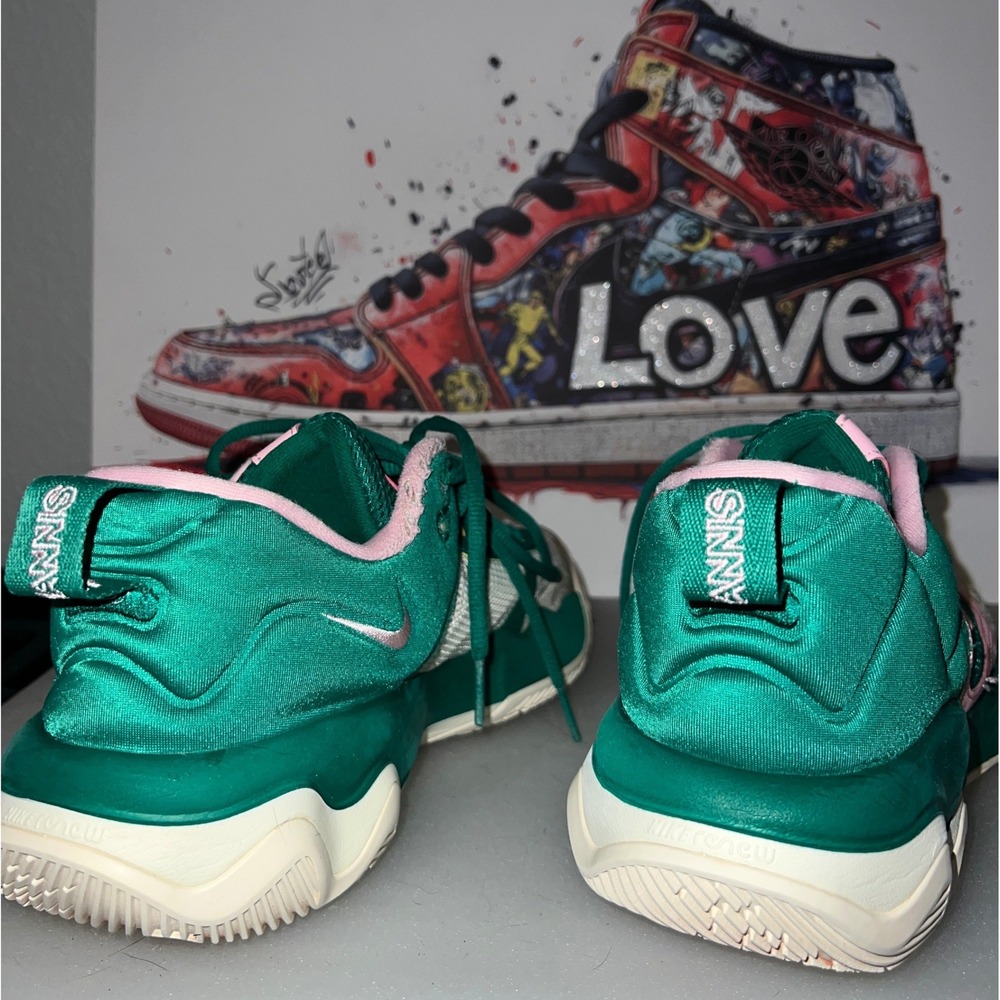 Nike Giannis Immortality 3 Mens 10 Green Pink Good Basketball Shoes DZ7533-300 - Picture 3 of 6
